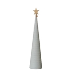 Lübech Living juletræ Snow cone grå højde 49 cm og diameter 11 cm - Fransenhome